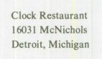 Clock Restaurant - 1971 Yearbook (newer photo)